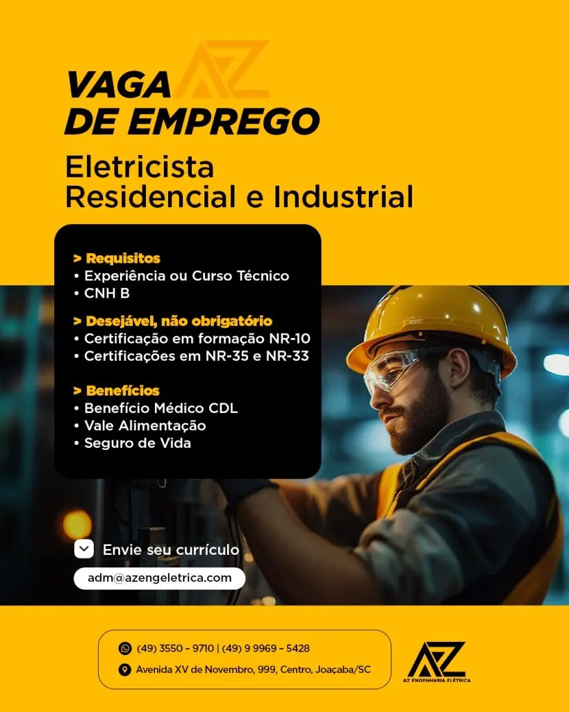 Eletricista residencial e industrial