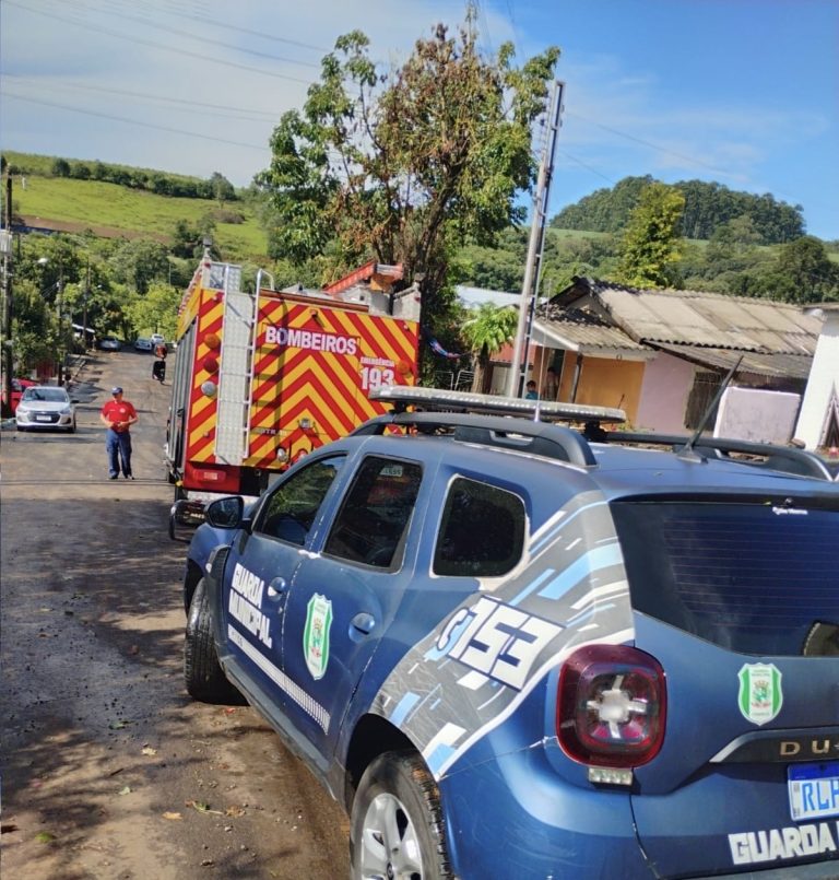 Temporal na tarde deste sábado, 8, causa estragos em Chapecó