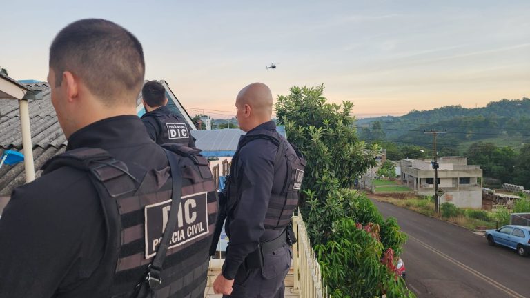 Grande operação da Polícia Civil desarticula organizações criminosas em municípios do Oeste