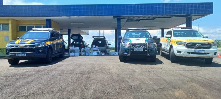 Descaminho: Polícia apreende produtos escondidos dentro do ar condicionado de veículo em Água Doce