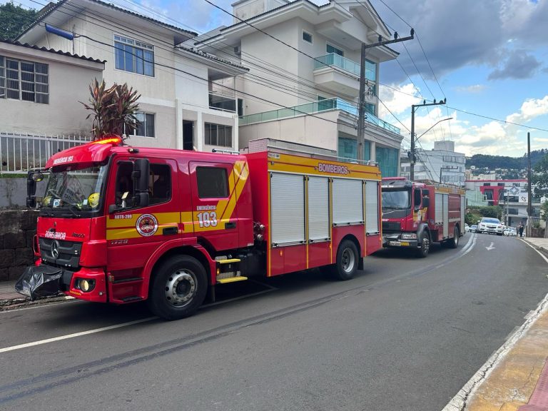 Panela esquecida no fogo quase causa incêndio no Centro de Joaçaba