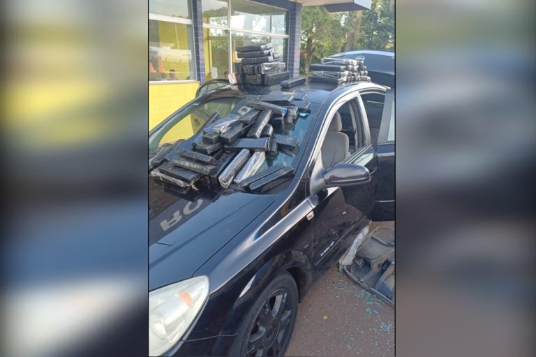 PRF apreende grande quantidade de drogas escondidas em carro durante fiscalização em Xanxerê