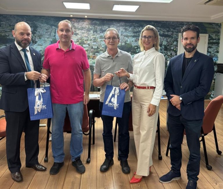 Reitor da Unoesc visita prefeitos de Concórdia, Videira, Herval d’Oeste e Joaçaba