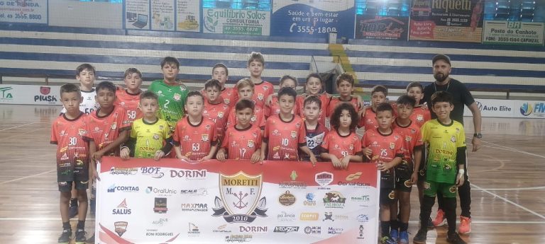 Escolinha Moretti Futsal se prepara para a Liga Catarinense de Futsal com grandes expectativas