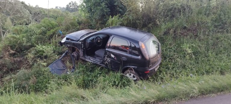 Motorista fica gravemente ferido em acidente na BR-282