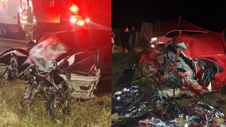Colisão violenta em curva deixa três jovens mortos em Santa Catarina (fotos)