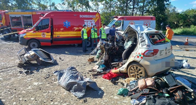 Identificadas as vítimas fatais do grave acidente na BR-470: taxista de Fraiburgo e passageira morrem em colisão frontal