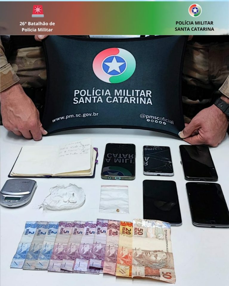 Homem com mandado de prisão por tráfico de drogas é preso em Herval d’Oeste