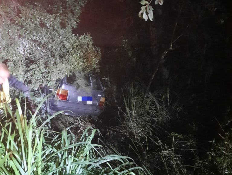 Condutor sofre mal súbito e sai da pista na SC-135 em Rio das Antas