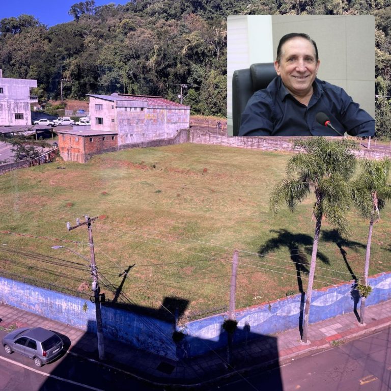 Vereador Pastori cobra destino para terreno em frente à Câmara de Vereadores de Joaçaba