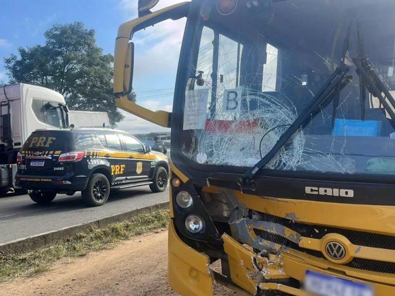 Pai e filha morrem em acidente entre moto e ônibus escolar em SC