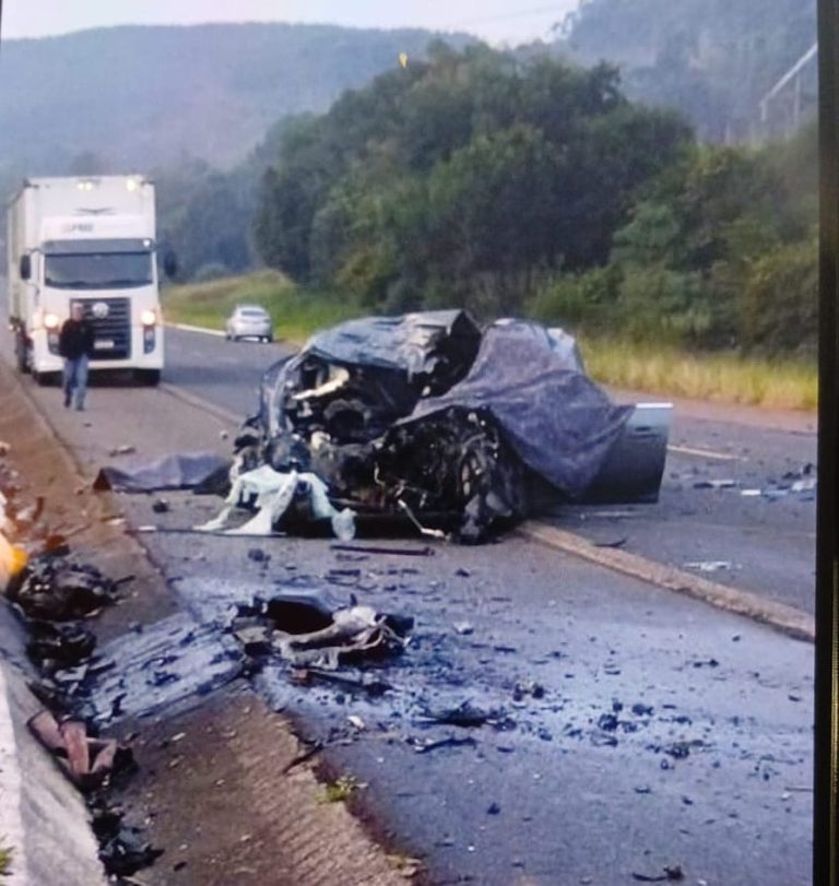 Grave acidente na BR-282 em São José do Cerrito deixa dois mortos