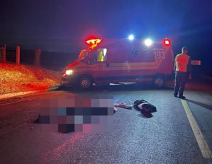 Homem morre após ser atropelado em rodovia de Campos Novos