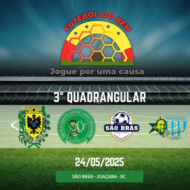 Terceira edição do “Futebol do Bem” acontece em maio em Joaçaba