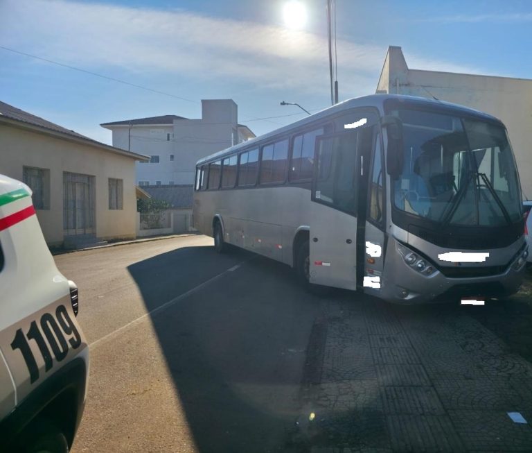 Homem é preso em Campos Novos após furtar ônibus
