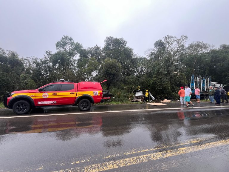 Tragédia na região:  Grave acidente deixa três mortos e um ferido na BR-470