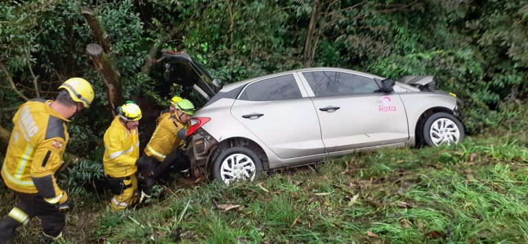 Grave acidente deixa dois feridos na BR-282 em Faxinal dos Guedes