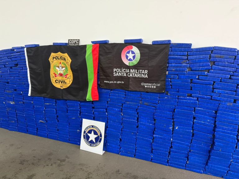 Operação policial apreende quase meia tonelada de drogas no Oeste catarinense