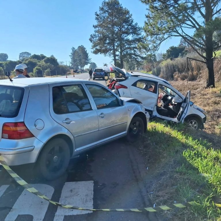 Grave acidente na BR-470 em Campos Novos deixa duas vítimas fatais e um ferido