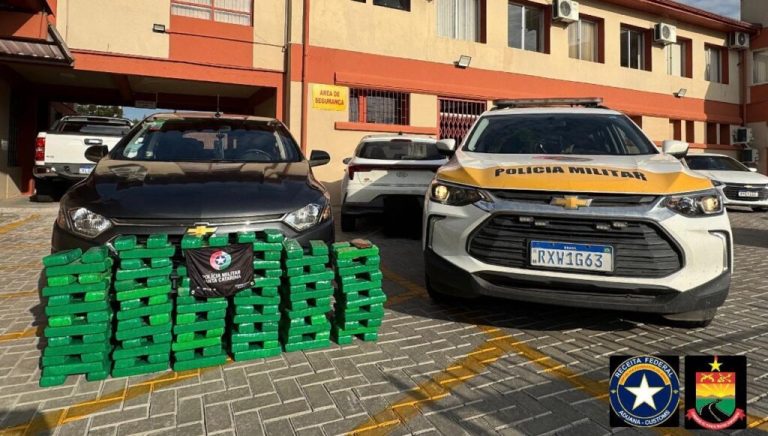 Polícia Militar apreende mais de 120 kg de maconha durante operação em Lages