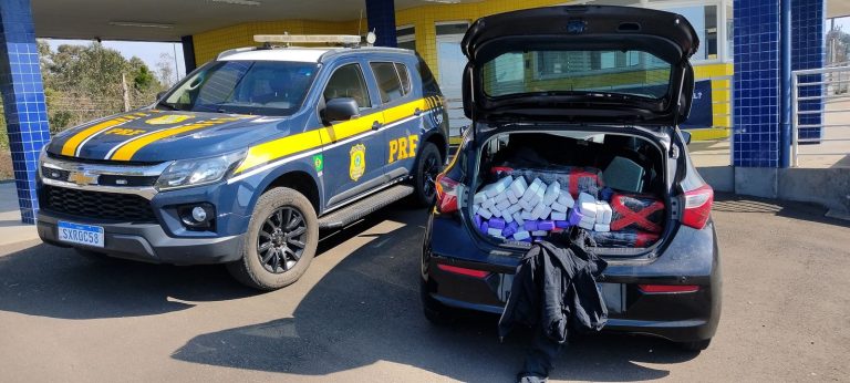 PRF apreende 147 quilos de maconha e prende dois homens na BR-153 em Água Doce