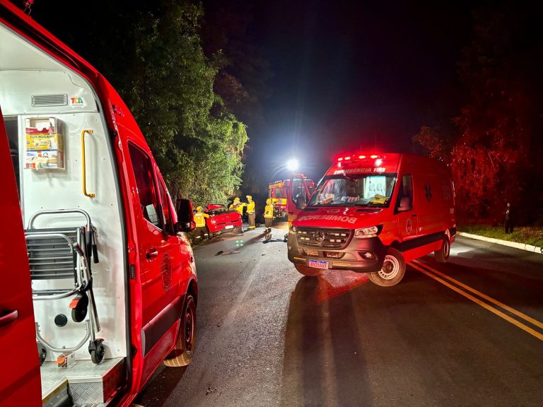 Colisão frontal entre carreta e Saveiro deixa um morto no Oeste