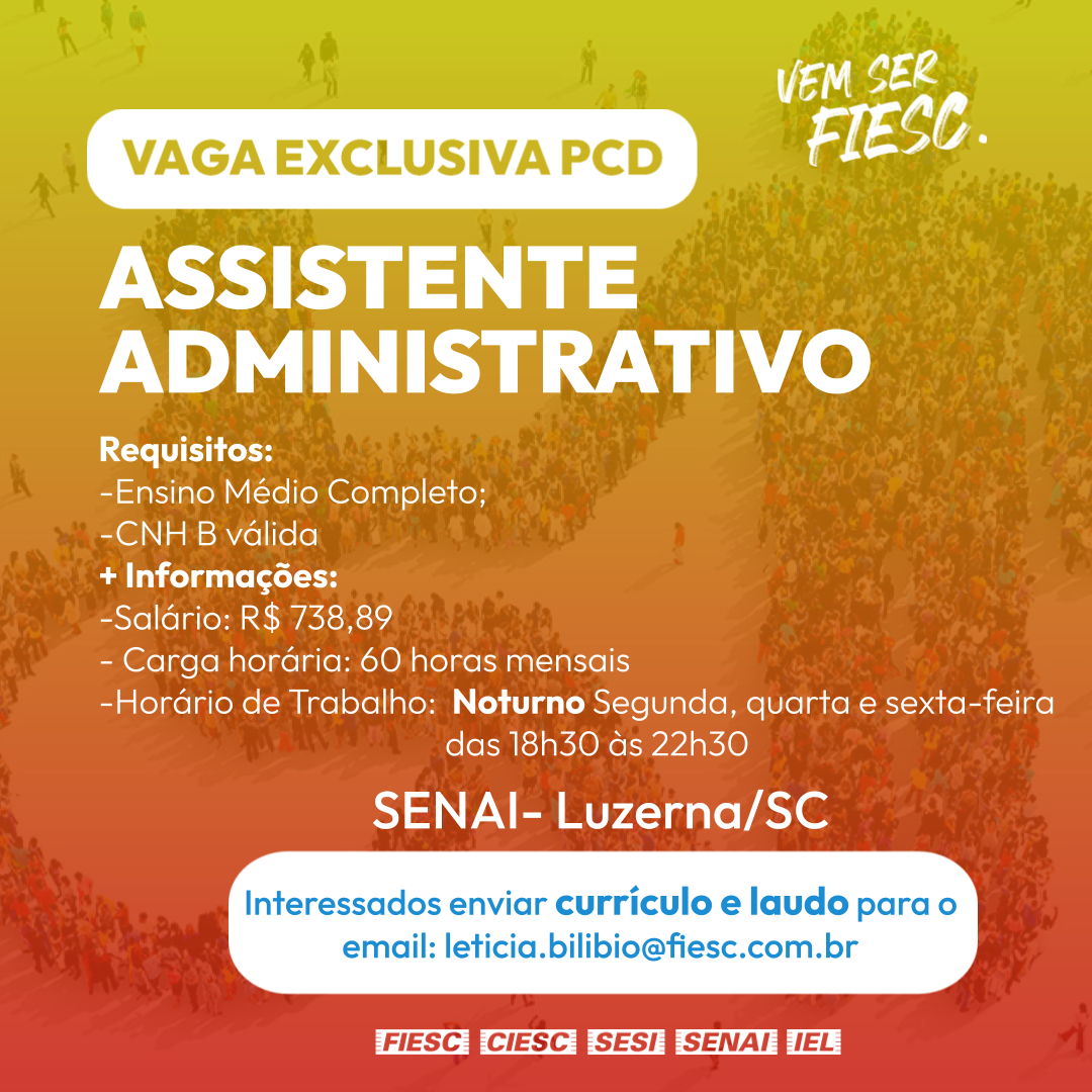 Assistente Administrativo (PCD)
