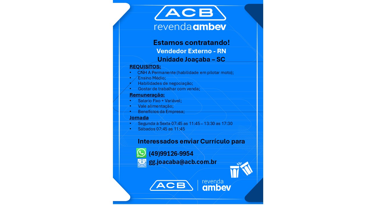 Vendedor Externo – RN