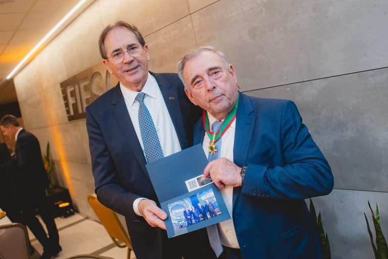 Empresário de Luzerna é homenageado com o prêmio Ordem do Mérito Industrial