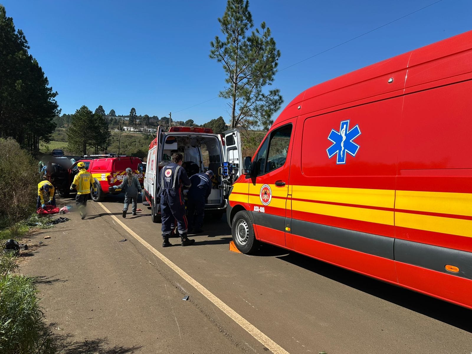 Atropelamento deixa vários feridos, incluindo crianças, em Curitibanos