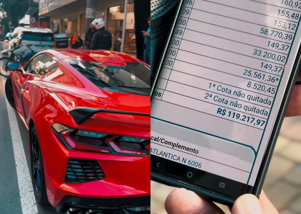 Carro de luxo com R$ 119 mil em dívidas é apreendido após estacionar em SC