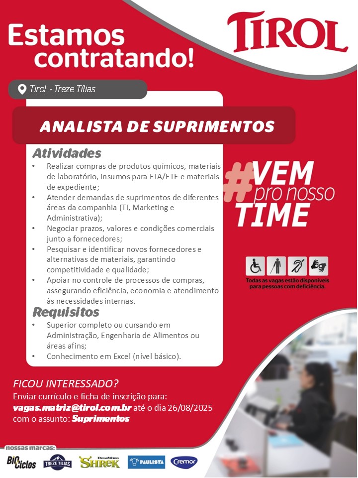 ANALISTA DE SUPRIMENTOS