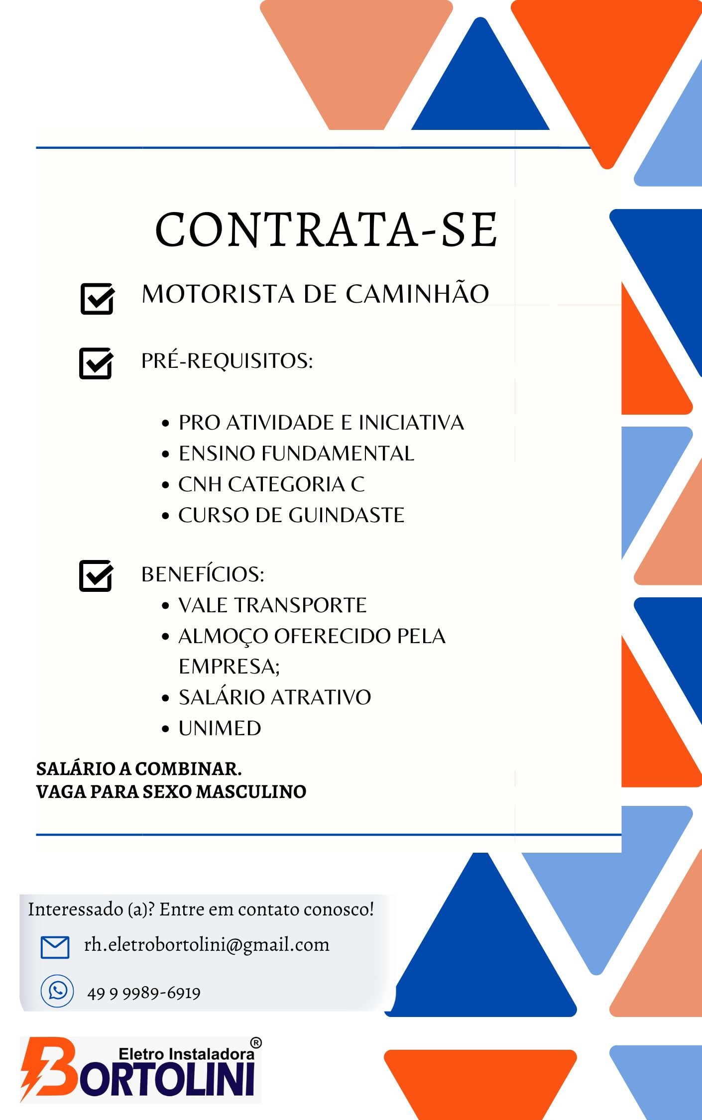 MOTORISTA DE CAMINHÃO