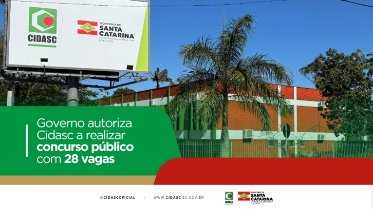 Oportunidade: Confirmado novo concurso público em SC para a Cidasc