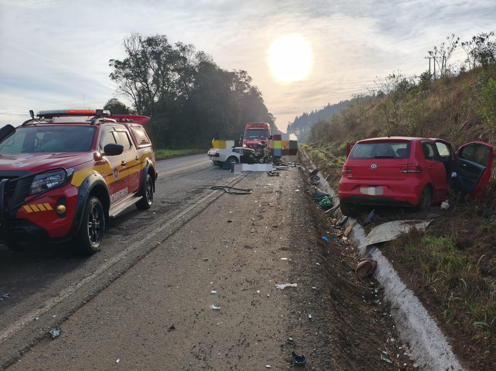 Colisão frontal na BR-470 deixa dois mortos e dois feridos em Curitibanos