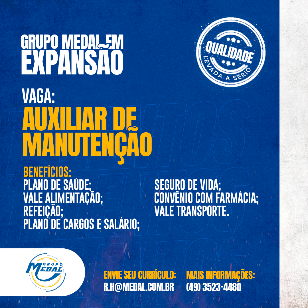 AUXILIAR MECÂNICO DE MANUTENÇÃO