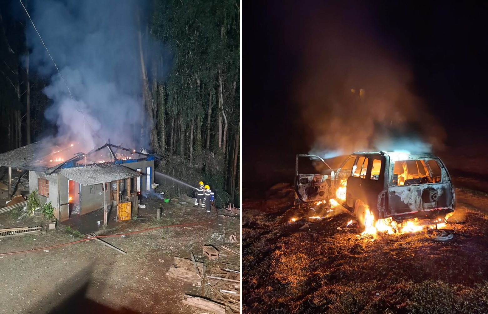 Noite de quarta-feira é marcada por incêndios na região