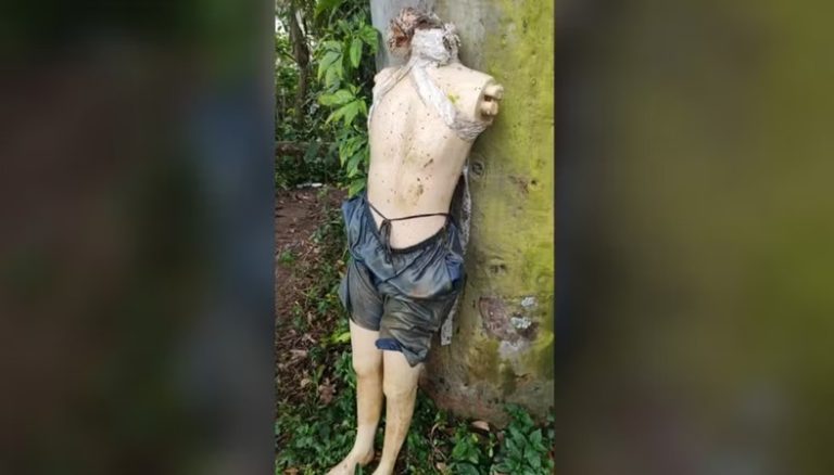 Bombeiros são chamados para tirar corpo de rio mas encontram manequim em SC
