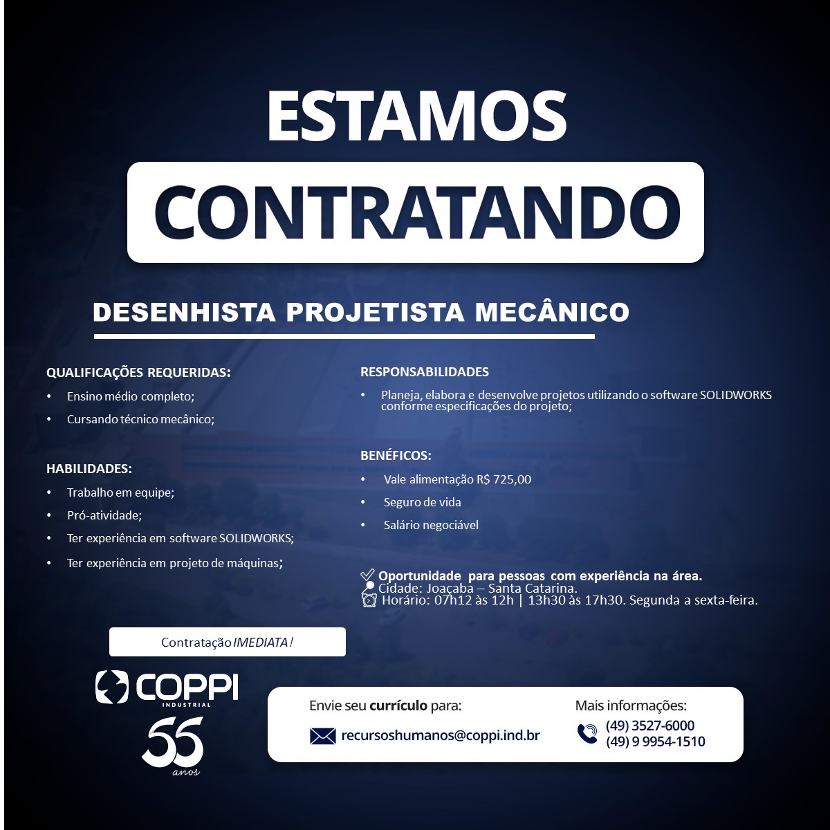 DESENHISTA PROJETISTA MECÂNICO