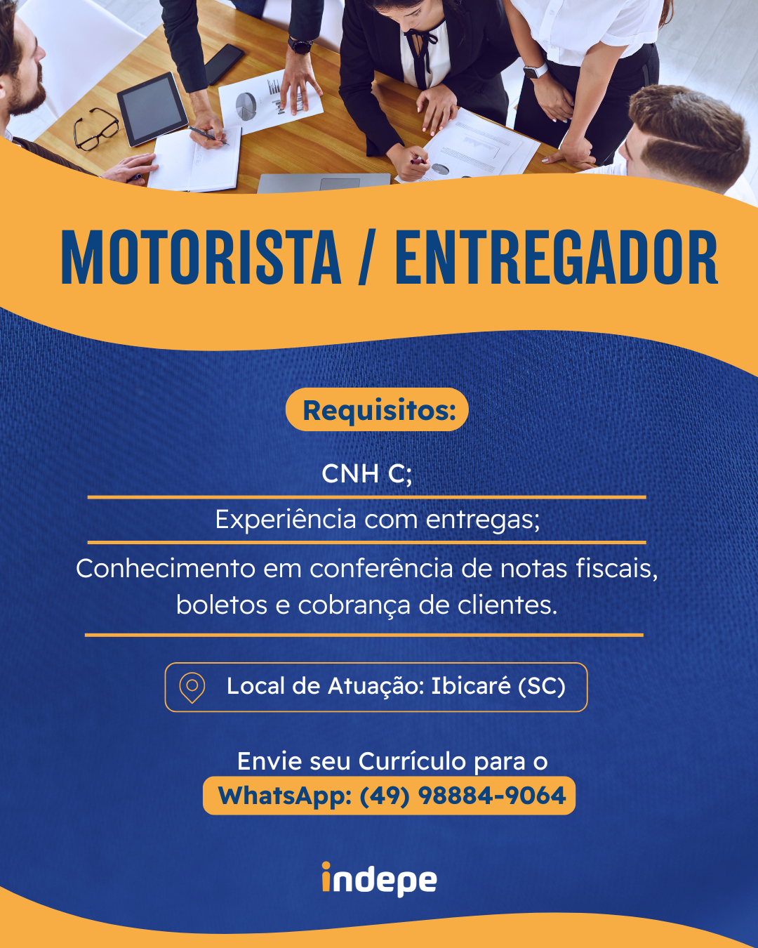 MOTORISTA/ENTREGADOR