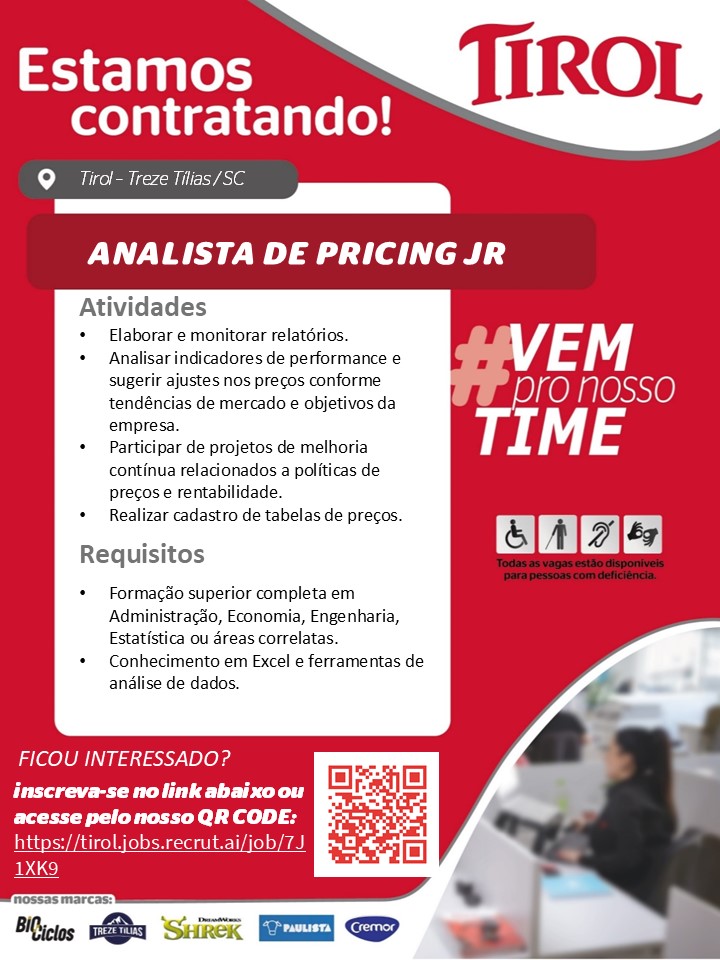 ANALISTA DE PRICING JR