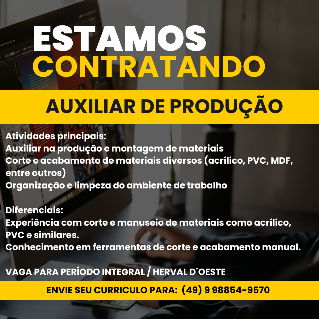 AUXILIAR DE PRODUÇÃO