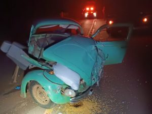 Idoso morre em colisão entre Fusca e caminhão no Oeste de SC