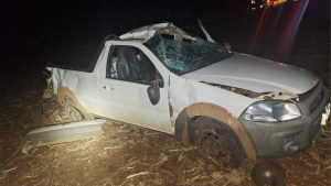Idoso perde a vida em capotamento no Oeste de SC