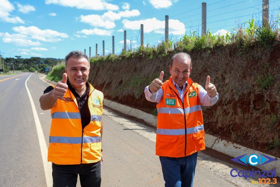 Jorginho Mello inaugura revitalização de rodovia entre Capinzal e Zortéa na próxima semana