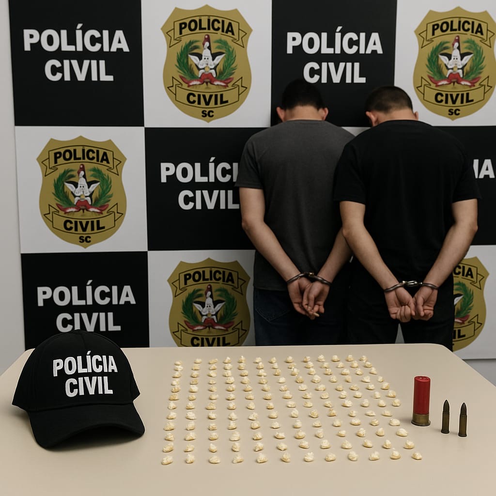 Polícia Civil prende três pessoas em operação contra o tráfico de drogas em Catanduvas