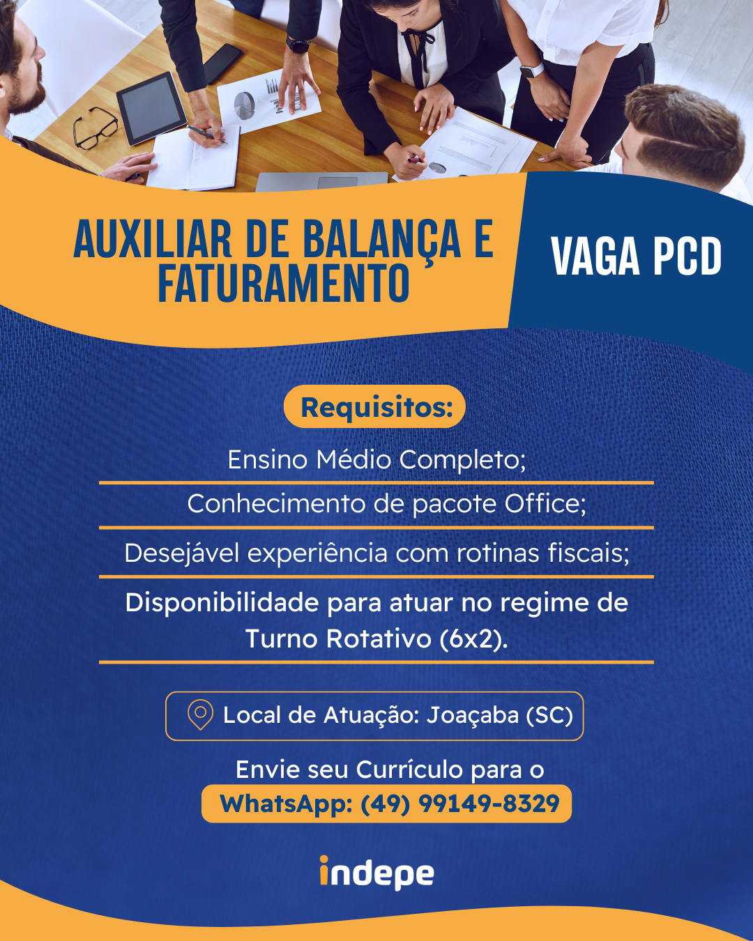 Vagas PCDs (para pessoas com deficiência)