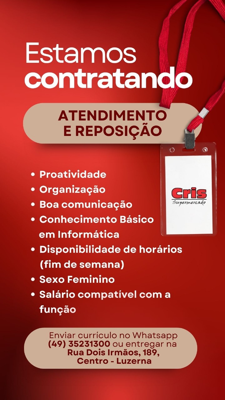 Atendente/reposição
