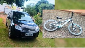 Ladrão leva carro e deixa bicicleta no lugar no Meio-Oeste