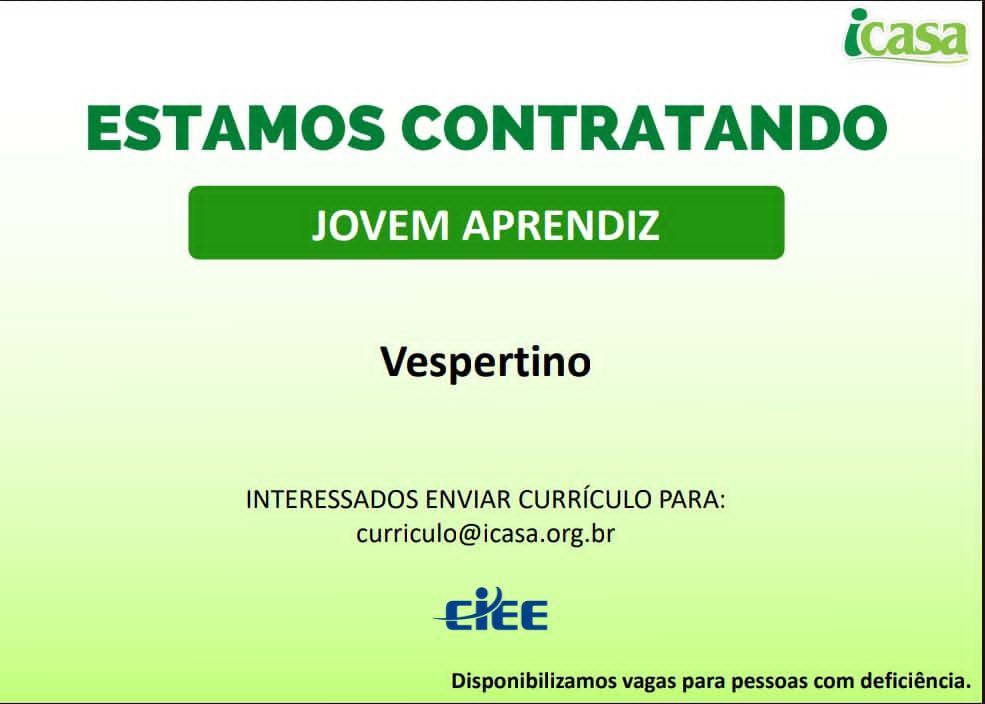 JOVEM APRENDIZA – ICASA